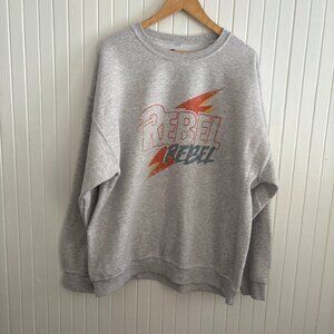 Officially Licensed David Bowie “Rebel Rebel” Sweatshirt Size Large